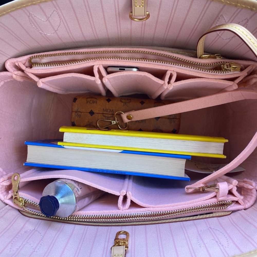 🥳 v2.0 NEW! AlgorithmBags for LV Neverfull MM Purse organizer insert w/ zippers